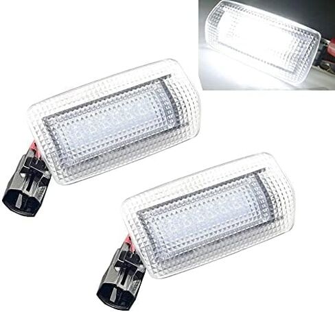 لوحة باب جانبية LED كاملة مجموعة مصابيح تحذيرية بديلة لسيارة Toyota 4Runner Avalon Camry Prius Sienna Tundra Lexus ES GS GX IS RC LX - 6000K أبيض ماسي، قطعتان in Saudi Arabia
