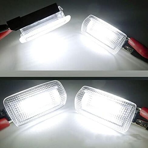 لوحة باب جانبية LED كاملة مجموعة مصابيح تحذيرية بديلة لسيارة Toyota 4Runner Avalon Camry Prius Sienna Tundra Lexus ES GS GX IS RC LX - 6000K أبيض ماسي، قطعتان in Saudi Arabia