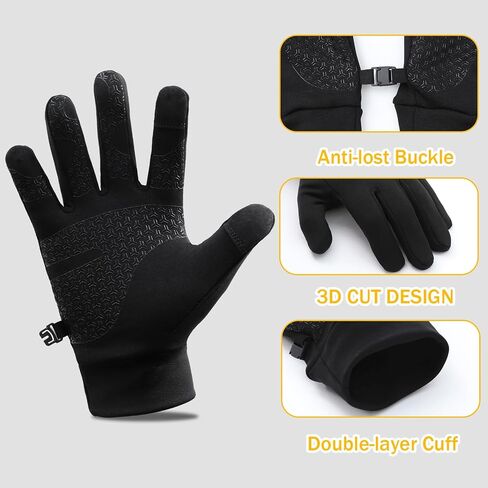 Running Gloves, Lightweight Winter Gloves Touchcreen Warm Liner Gloves Men Women for Cycling Biking Sports Driving in Saudi Arabia