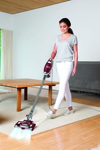Shark HV343AMZ Rocket Corded Stick Vacuum with Self-Cleaning Brushroll, Lightweight & Maneuverable, Perfect for Pet Hair Pickup, Converts to a Hand Vacuum, with Crevice & Upholstery Tools, Blue/Silver in Saudi Arabia