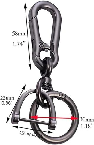 Car Key Keychain - Metal Quick-Release Key Fob Ring, Detachable Key Clip for Men and Women with Spring O Rings Clip in Kuwait