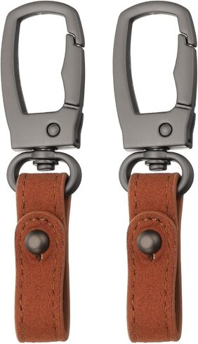 HARFINGTON Car Keychain Clip Leather Key Chain Ring Key Holder Organizer for Men Women in Saudi Arabia