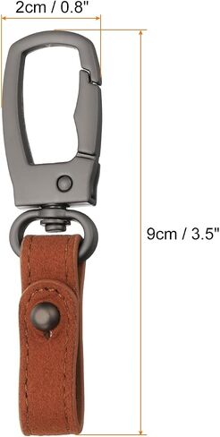 HARFINGTON Car Keychain Clip Leather Key Chain Ring Key Holder Organizer for Men Women in Saudi Arabia