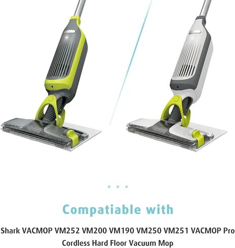 AIR U + 10 عبوات ممسحة فراغية قابلة لإعادة التعبئة لسمك القرش VACMOP VM252 VM200 VM190 VM250 VM251 VM200C VM252C QM250 VC205 وسادة استبدال ممسحة أرضية صلبة لاسلكية in Kuwait