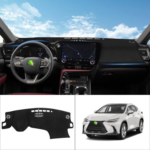 حصيرة غطاء لوحة القيادة من Autorder لعام 2022 2023 2024 2025 Lexus NX NX 250/NX 350/NX 350h/NX 450h + ملحقات غطاء لوحة القيادة من الفلانيل واقي من الشمس وهج الأشعة فوق البنفسجية (بدون HUD) in Kuwait