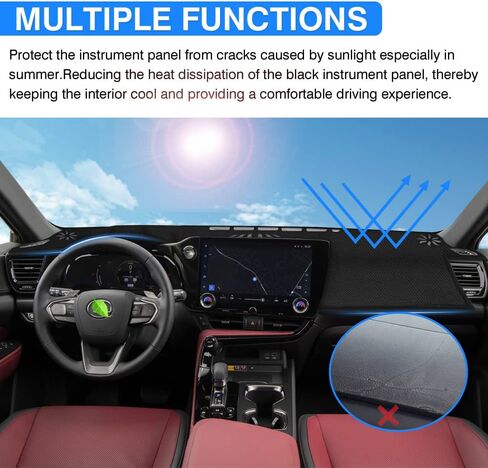 حصيرة غطاء لوحة القيادة من Autorder لعام 2022 2023 2024 2025 Lexus NX NX 250/NX 350/NX 350h/NX 450h + ملحقات غطاء لوحة القيادة من الفلانيل واقي من الشمس وهج الأشعة فوق البنفسجية (بدون HUD) in Kuwait