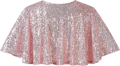 Women's 1920s Sequin Shawl Wrap Bridal Shawl Cover up Beaded Evening Cape in Saudi Arabia