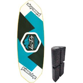 VEW-DO Wakesurf Baseline Shuv Balance Board Trainer with Foam Teeter - Full 360 Degrees - Improve Wakeboarding Skills - On/Off Season Conditioning