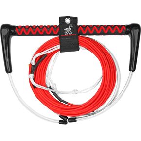 Airhead Dyneema Thermal Wakeboard Rope, 4 Sections, 75-Feet, Red
