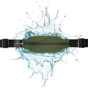 Slim Running Belt for Women & Men [Fits ALL Phones], Runners Fanny Pack for Men, Running Belt, Money Belt, Running Gear, Waist Bag Workout Gear, Fishing Belt, iPhone Running Phone Holder Waist Pack…