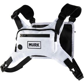 MVRK Water Resistant Chest Pack - Running Vest for Workouts, Running Phone Holder Extra Storage, Lightweight Running Pack