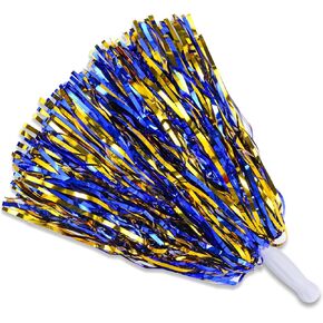 baotongle 12 PCS Cheerleading Squad Spirited Fun Poms Pompoms Cheer Costume Accessory for Party Dance Sports