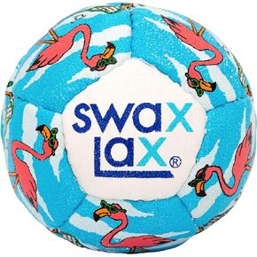 SWAX LAX Lacrosse Training Ball - Indoor Outdoor Practice Less Bounce & Rebounds (1 Flamingo)