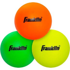 Franklin Sports Lacrosse Balls - Soft Rubber Lacrosse Balls for Kids - Perfect for Beginners & First Time Players - Softer & Smaller Construction than Regulation Balls - Bright Colors