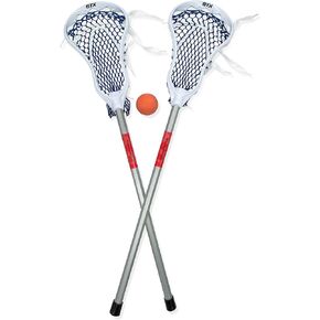 STX FiddleSTX قطعتان صغيرتان من القوة الفائقة مع مقبض بلاستيكي وكرة واحدة، 30 بوصة، أبيض/رمادي