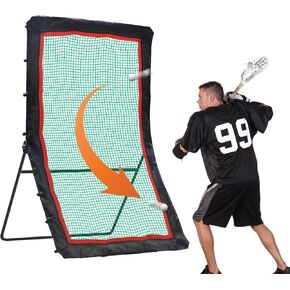 Lacrosse Rebounder 4×7FT Lacrosse Rebounder for Backyard Lacrosse Bounce Back Net Lacrosse Pitchback Training Screen Lacrosse Rebounder for Backyard Practice Lacrosse Catching Net for Training in Kuwait
