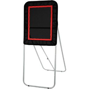 Folding Lacrosse Rebounder for Backyard, 3x4 Ft Volleyball Bounce Back Net, Pitchback Throwback Baseball Softball Return Training Screen, Adjustable Angle Shooting Practice Training Wall, Black