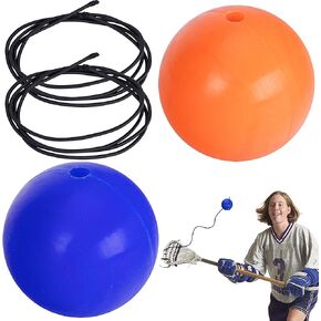 RunNico Lacrosse Training Ball with Ropes - Lacrosse Training Equipment - Lacrosse Rebounders for Youth Fits All Sticks