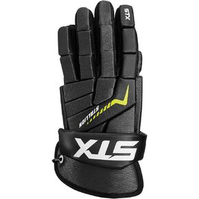 STX Stallion 200 Lacrosse Gloves, Black/Grey, Small