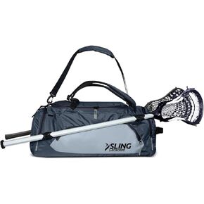 Bag - Hybrid 3.0 2022 Version - Use as a Backpack or Duffel Bag - Holds 2 Sticks and All of Your LAX Gear - 40L Capacity, Gray