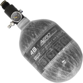 HK Army Aerolite Carbon Fiber HPA Paintball Tank Air System - 48ci / 4500psi
