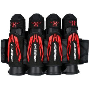 HK Army Zero G 2.0 Paintball Harness 4+3 Pod Pack - Black/Red