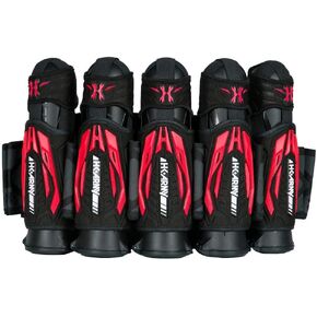 HK Army Zero G 2.0 Paintball Harness 5+4 Pod Pack - أسود/أحمر