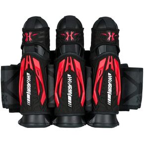 HK Army Zero G 2.0 Paintball Harness 3+2 Pod Pack - Black/Red