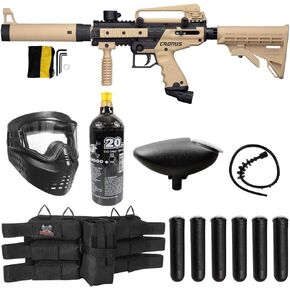 Maddog Tippmann Cronus Tactical Titanium Paintball Gun Marker Starter Package