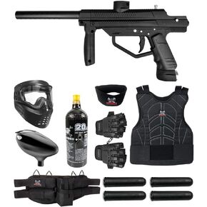 Maddog JT Stealth Semi-Automatic .68 Caliber Protective Paintball Gun Starter Package