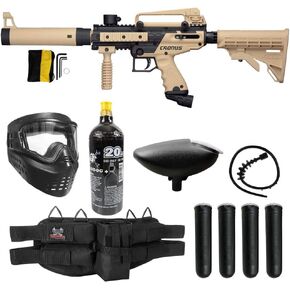 Maddog Tippmann Cronus Tactical Silver Paintball Gun Marker Starter Package