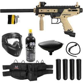 Maddog Tippmann Cronus Basic Silver Paintball Gun Marker Starter Package