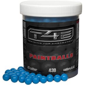 Umarex T4E Premium .43 Caliber Paintballs, Blue, 430 Count