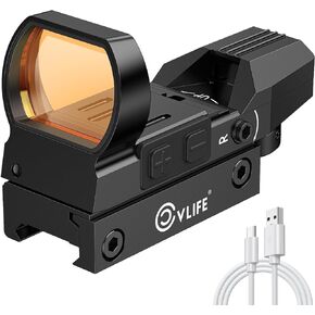 CVLIFE FoxSpook قابلة للشحن منظر نقطة حمراء 1x22x33 مللي متر مشاهد كرات الطلاء للسكك الحديدية Picatinny in Kuwait