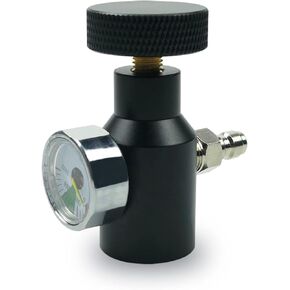 SZRKRLA Paintball Co2 Tank Adapter Compressed Air Fill Station Remote Switch ASA Adapter with 3000psi Gauge Black