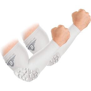 Bucwild Sports Padded Elbow Arm Sleeves for Basketball Football Volleyball Youth & Adult Size Pads (1 Pair)