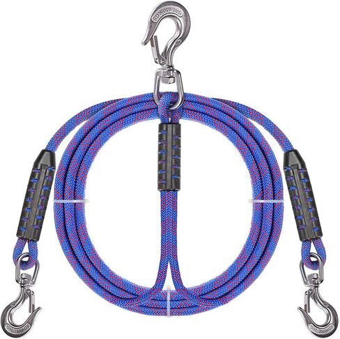 24 ft Heavy Duty Boat Tow Harness, Boat Tow Ropes, Easy Connection w/ 3 Stainless Steel Larger Hooks, SELEWARE in Saudi Arabia