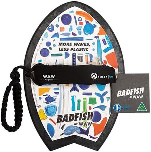 WAW Badfish Bodysurfing طائرة يدوية، لوح يدوي، طائرة ركوب الأمواج للجسم، راكب الأمواج اليدوي، مجداف يدوي، بلاستيك المحيط المعاد تدويره in Kuwait