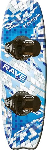 RAVE Sports Freestyle Blue Wakeboard and Bindings Package Freestyle Wakeboard with Striker Boots Blue/Black in Saudi Arabia