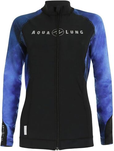 Aqua Lung Women's Rashguard Zipper - Galaxy Blue in Saudi Arabia