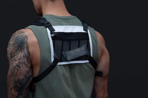 MVRK Water Resistant Running Vest Chest Pack, Phone Holder for Running, Lightweight Training Pack with Reflective Detail in Saudi Arabia