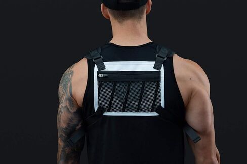MVRK Water Resistant Running Vest Chest Pack, Phone Holder for Running, Lightweight Training Pack with Reflective Detail in Saudi Arabia