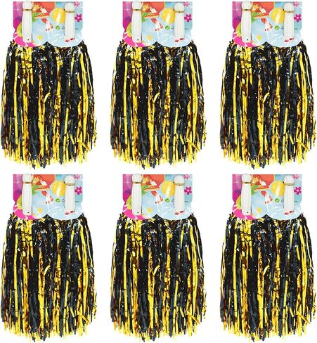 esluker.ly 12 حزمة من كرات بوم التشجيع مع مقبض باتون، كرات معدنية من رقائق معدنية بوم بومس زهور يدوية للتشجيع للرياضة، كرة الرقص، فستان فاخر للحفلات الليلية (أزرق/فضي) in Kuwait