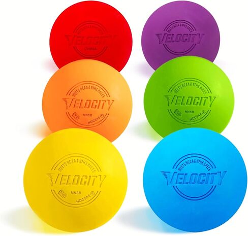 Velocity Lacrosse Balls - 1, 2, 3, 6, 12, 18, 24, 36, 60 and 120 Packs - for Practice, Official NFHS and College Approved Size in Saudi Arabia