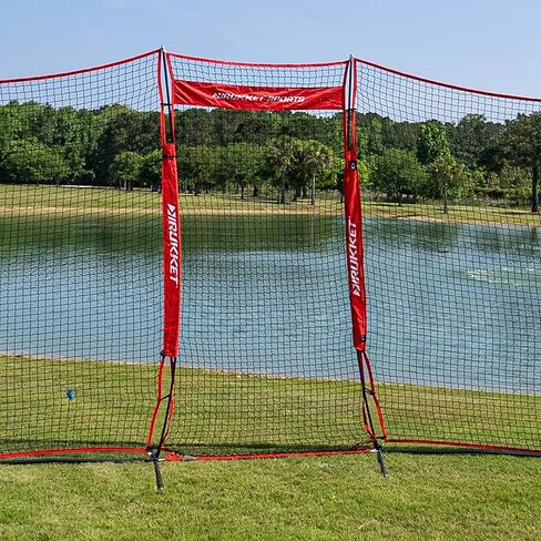 Rukket Barricade Backstop Net, Choose 12x9ft or 16x10ft, Indoor and Outdoor Lacrosse, Basketball, Soccer, Field Hockey, Baseball, Softball Barrier Netting for Backyard, Park, and Residential Use in Kuwait