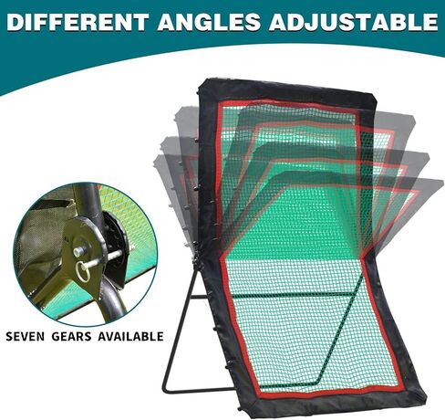 Lacrosse Rebounder 4×7FT Lacrosse Rebounder for Backyard Lacrosse Bounce Back Net Lacrosse Pitchback Training Screen Lacrosse Rebounder for Backyard Practice Lacrosse Catching Net for Training in Kuwait