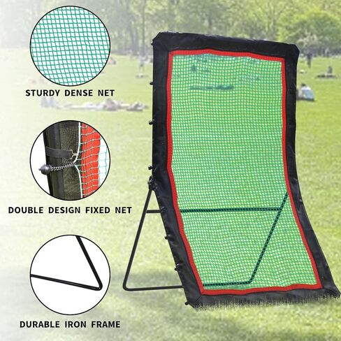 Lacrosse Rebounder 4×7FT Lacrosse Rebounder for Backyard Lacrosse Bounce Back Net Lacrosse Pitchback Training Screen Lacrosse Rebounder for Backyard Practice Lacrosse Catching Net for Training in Kuwait