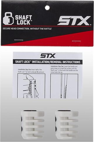 STX للجنسين البالغين SPORTING_GOODS قفل عمود بمقبض لاكروس، أبيض/أسود، 1 أمريكي in Kuwait