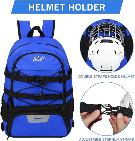 WOLT | Turf Lacrosse Backpack Bag- Lacrosse Bags- Extra Large Lacrosse bag with Two Sticks holder and Separate Cleats Compartment Field Hockey Bag… in Saudi Arabia
