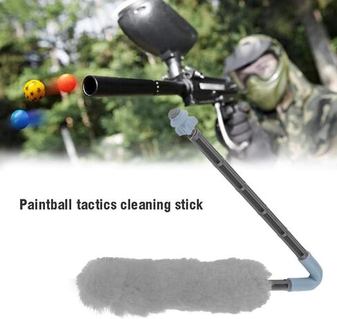 مادة صوفية لتنظيف برميل كرة الطلاء، ممسحة مطاطية، للتنظيف (رمادي) in Kuwait